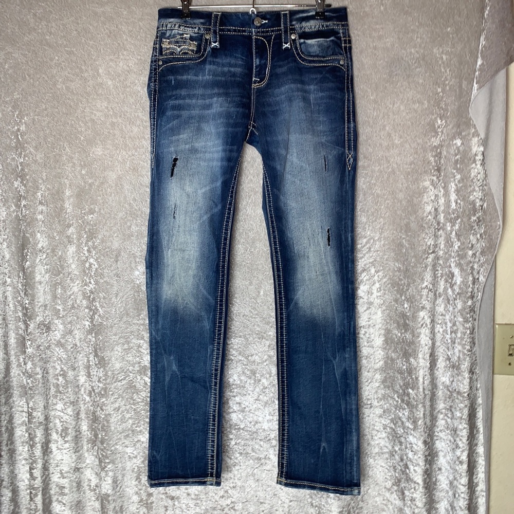 Women’s Rock Revival Straight Stretch Jeans 27 X31